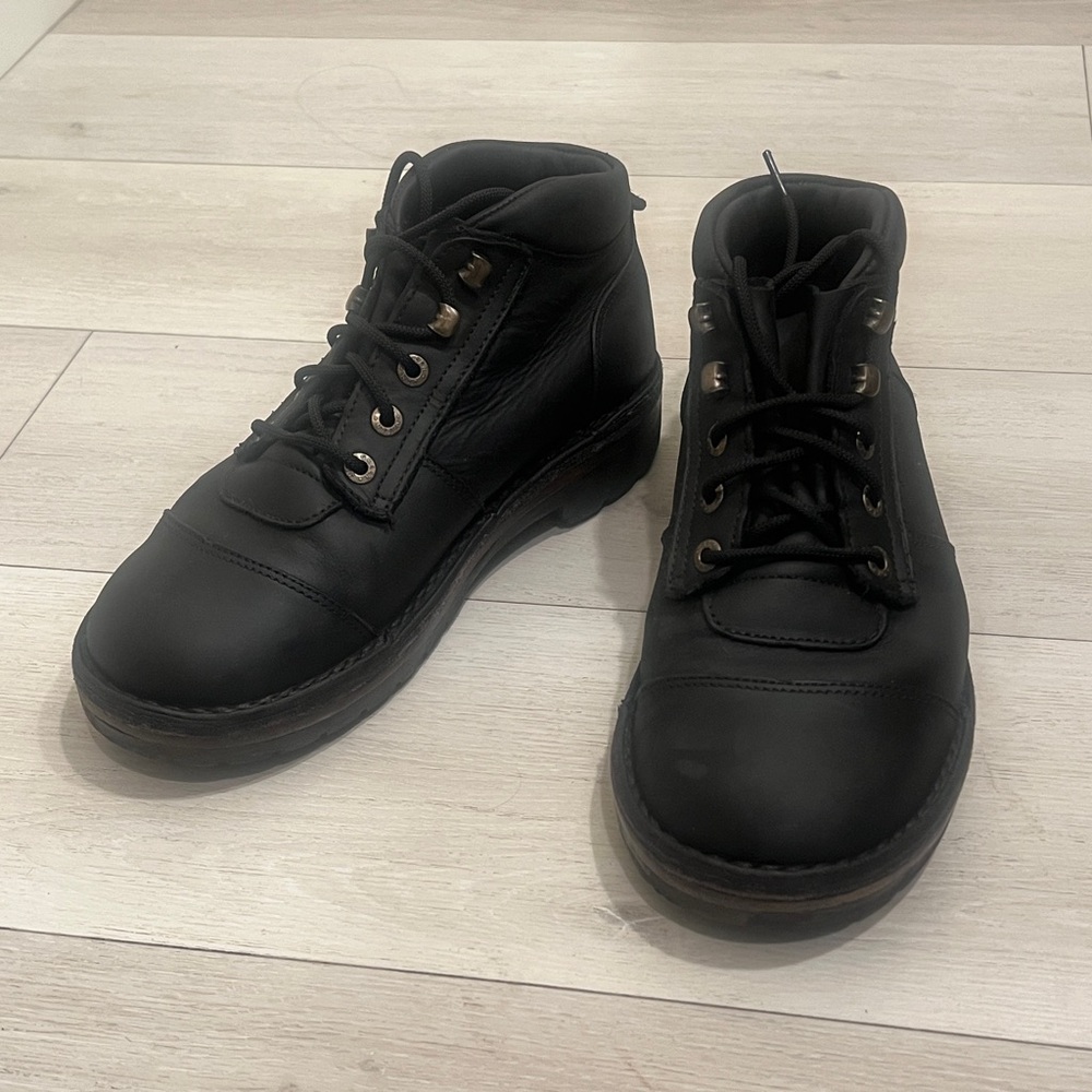 Jim Green Custom Men's Black African Ranger Boots 8.5US/7.5UK leather midsole 🇿🇦